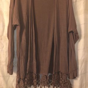 Brown cardigan